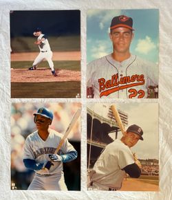 4 Official MLB 8x10 Prints - Hall Of Fame - Ryan, Griffey, Palmer, Yastrzemski