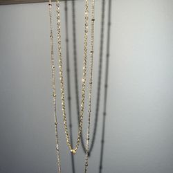 14k gold filled SOLID 925silver rolo chainSTAMPED/14k gold filled beaded chain.