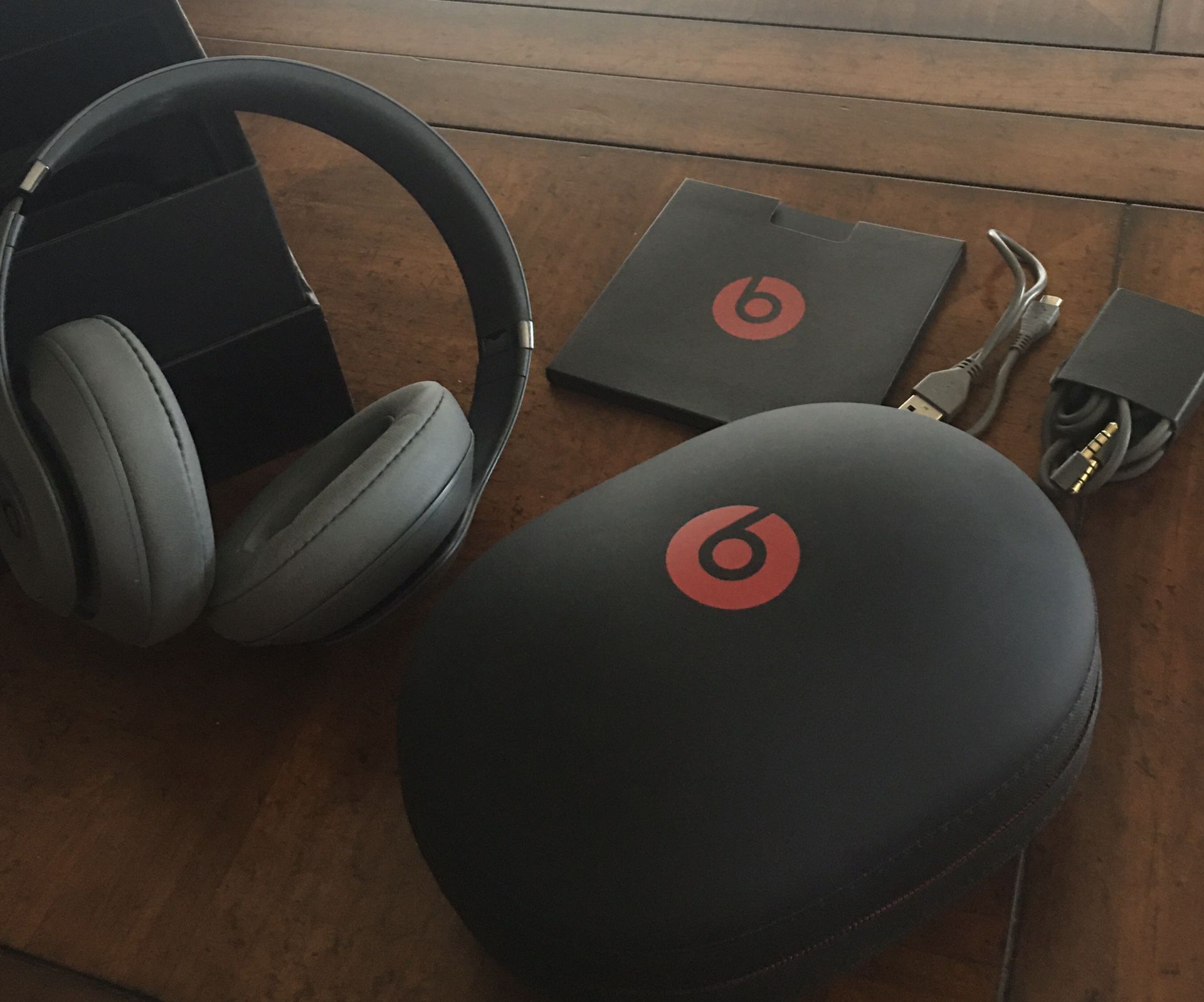 Brand new Beats head phones with case and chargers. Never used.