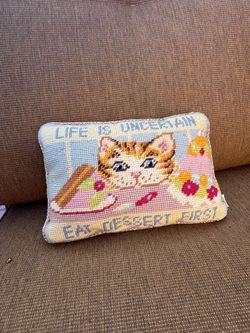 Small cat pillow
