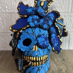 Skull Head Día De Los Muertos