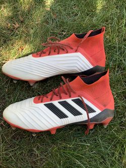 Adidas Predator 18.1 Men’s Soccer Football Rugby Cleats Red White Size US 10.5