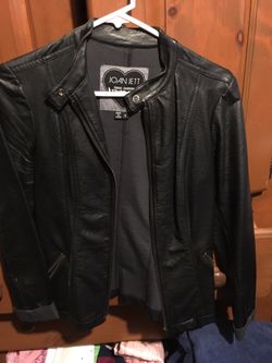 Faux leather jacket