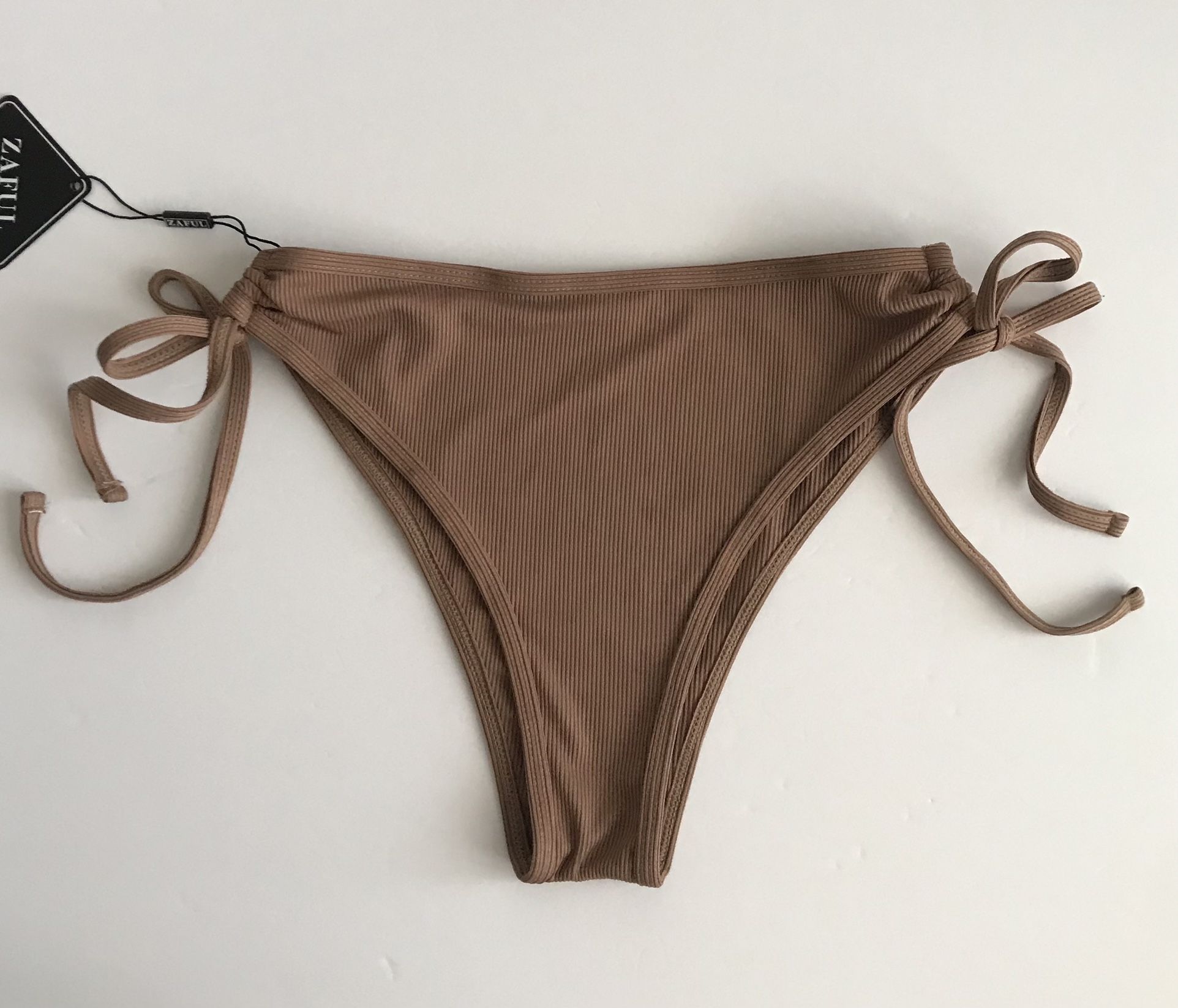Ribbed Bikini Bottoms Size M
