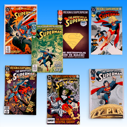 DC Adventures of Superman 7 Comics Set, 1992-93. Death of Superman Arc
