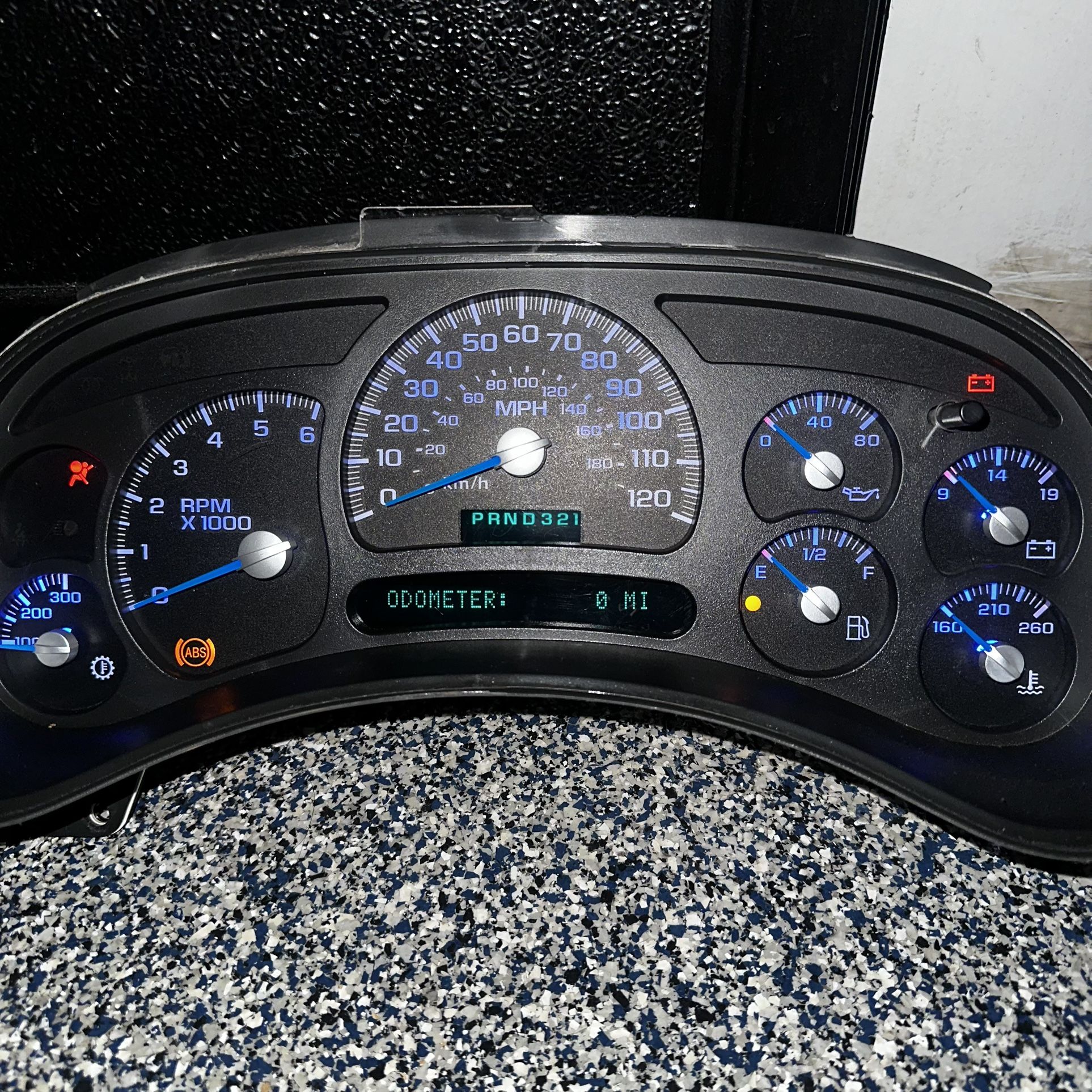 Custom Black And Blue Cluster