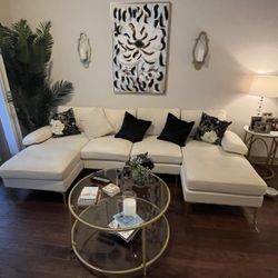 Beautiful Sectional Sofa  Set - Coffee Table , Picture  