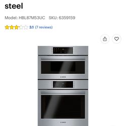 NEW BOSCH 800 SERIES OVEN MICRO COMBO. CONVECTION. 30”. I ADDED A 3 YEAR EXTENDED WARRANTY FULLY TRANSFERABLE 8/17/25. 