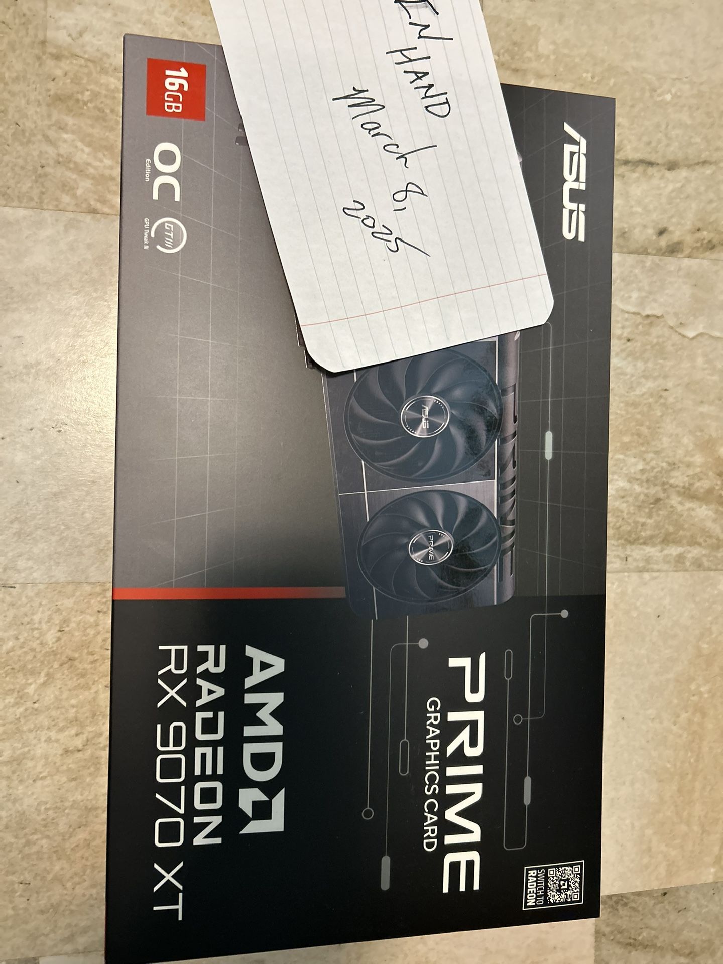 ASUD PRIME 9070 XT OC EDITION GPU Graphics Card