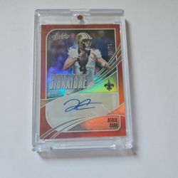 Derek Carr Auto Card