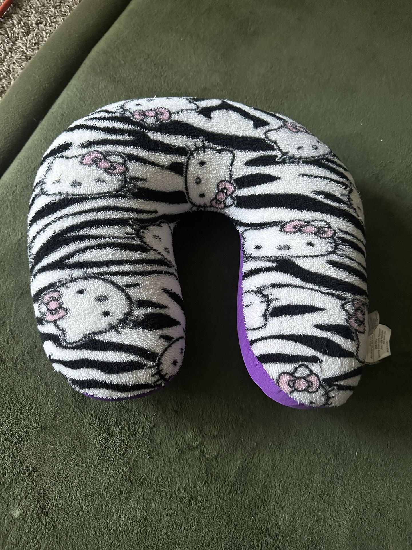 Hello Kitty Zebra Print Neck Pillow