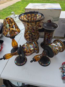 Partylite "Global Fusion" Mosaic (retired) candle collection