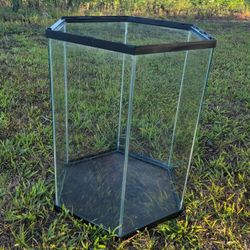 20 Gallon Hexagon Glass Fish Tank