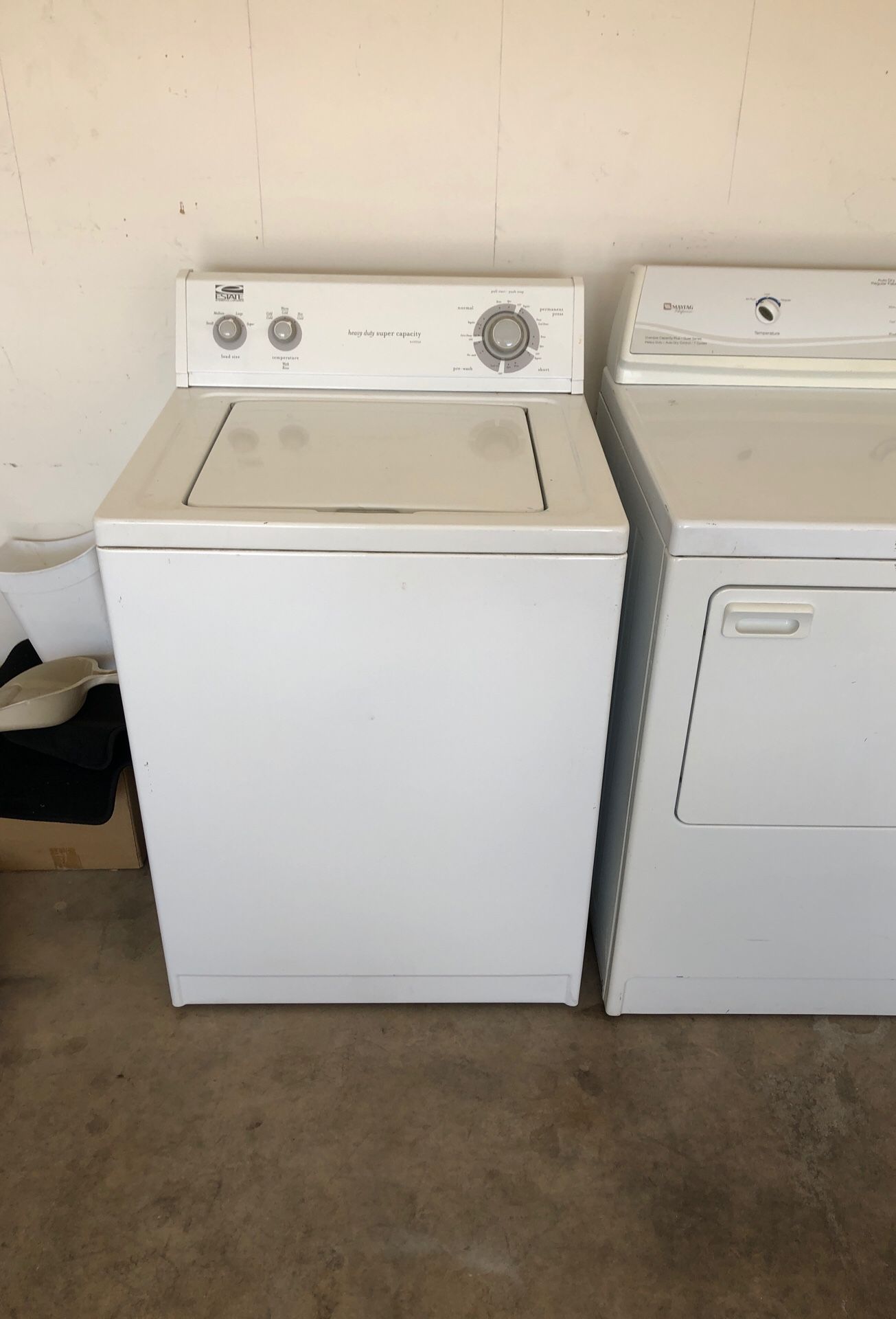 Heavy duty super capacity estate washer Maytag over capacity plus dryer