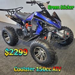 ATV For Sale in Sacramento! Sporty 150cc Quad – Green Sticker, Big Tires, Great Suspension & Affordable Price!