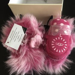 Ugg Real Fur Baby Girl Booties 1
