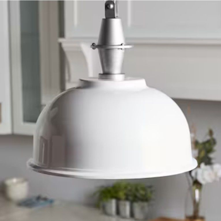 Progress Lighting Impress White Industrial Dome Led; Hanging Pendant Light - Multiple Available 