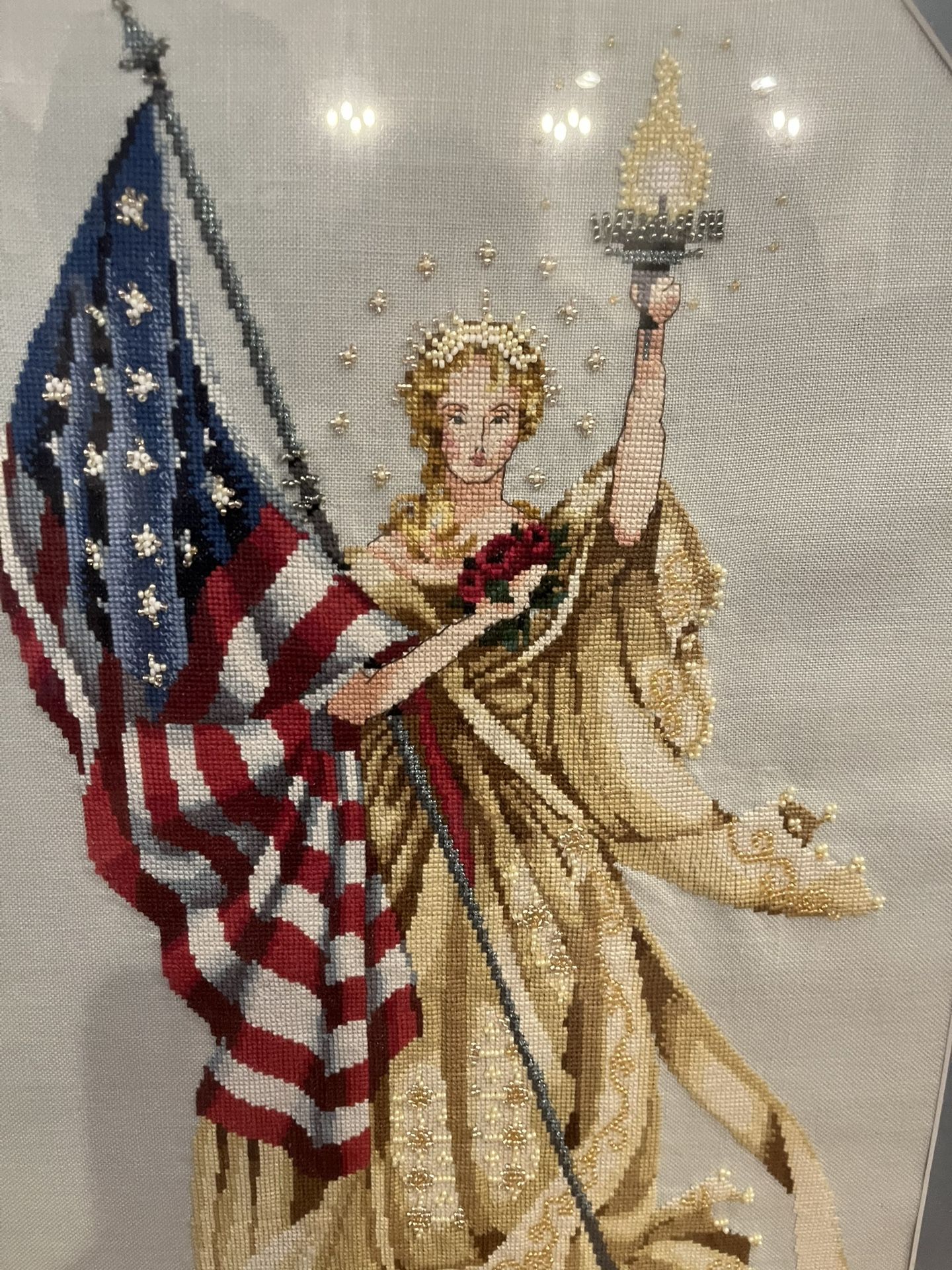 Magnificent Lady Liberty Needlepoint