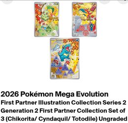 Pokemon FULL TRI SET = First Partner Illustration Series 2 - Mint