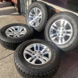 Chevy Silverado Wheels LT 275/70/18” Bridgestone 