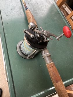 Old fishing rod and reel