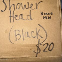 Black Pretty Shower Head 