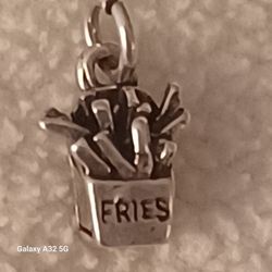 Sterling Silver" FRENCH FRIES" Charm