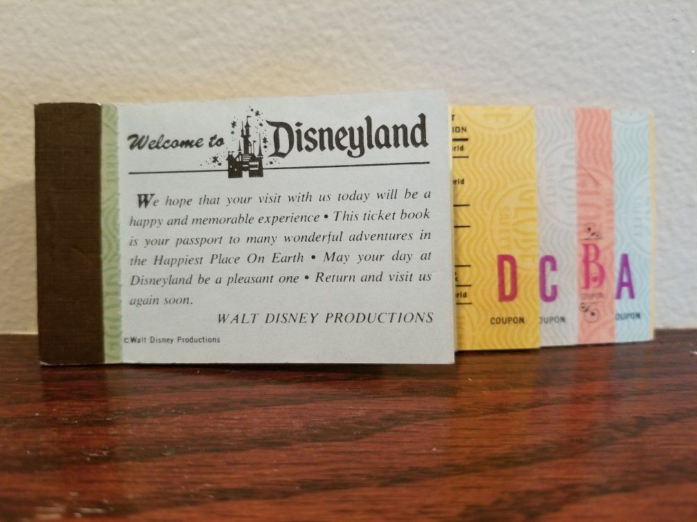 Old Disneyland & Disney World Park Admission Tickets