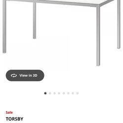 Ikea Chrome Dinning Table 