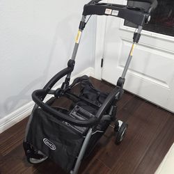 Graco SnugRider Elite Stroller, Black. Graco Infant Car Seat Caddy.