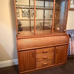 Oak China Hutch