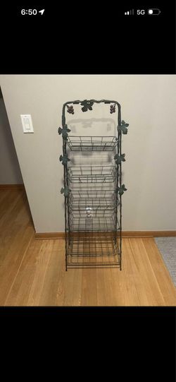 5-Tire Metal Basket Stand