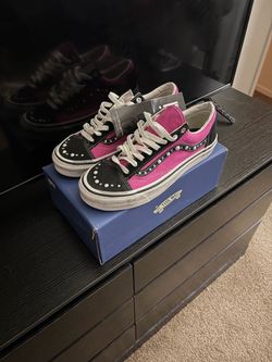 Pink pearlized vans
