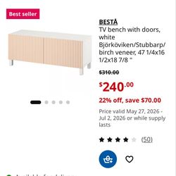 IKEA TV Bench With Storage