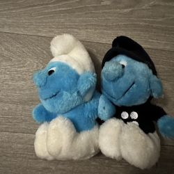 Vintage Smurfs Plush Lot