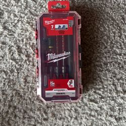 Milwaukee Carbide Hammer Drill Concrete Screw Installation Kit (7-Piece)