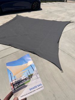 2 Patio Sail Sun Shade 12 x 12’ $20each