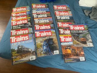 Lot of 19 Trains Magazines (Late 2020, Full 2021, Early 2022)