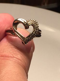 Beautiful Silver Ring with Real Diamonds