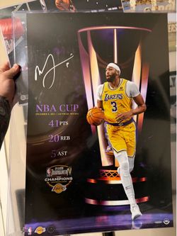Anthony Davis signed 16x24 limited signed photo with upper deck coa