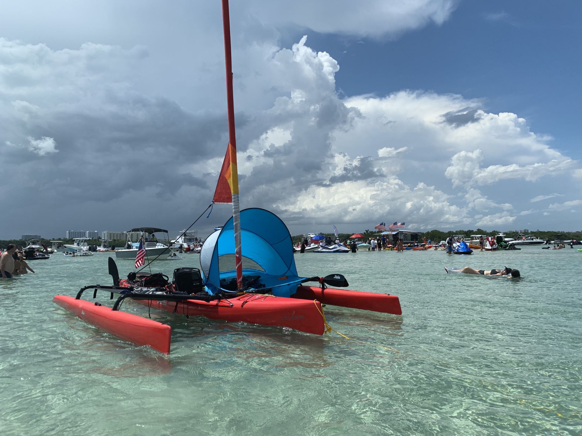 Photo Hobie Mirage Tandem Island kayak 2018 and Trailer