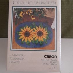 Wonderart Sunflowers Latch Hook Kit