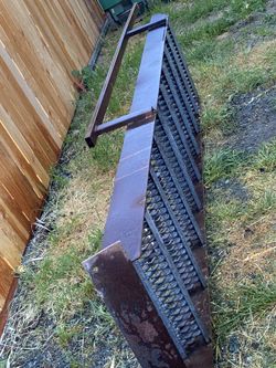 Antique Solid Metal Ladder With Rails