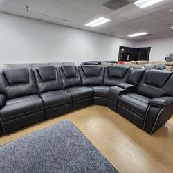 6 PC Modular Reclining SECTIONAL . 3 COLORS 