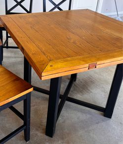 Solid wood breakfast table only