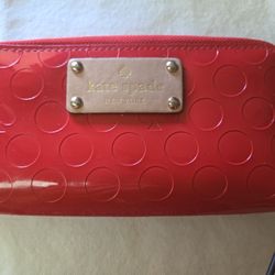 Kate Spade Cute Red Patent Leather Wallet Wristlet