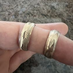 Selling My 38 Year Old Wedding Rings, 8k Gold, We Got New Ones When We Renew Our Vowels, $385, For Both, Size 7 And Size 8. 