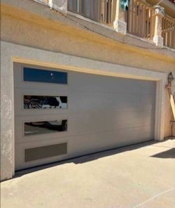 Modern Garage Door with Windows