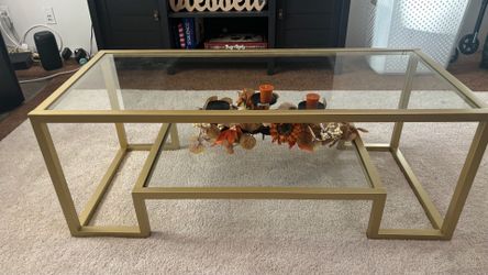 Gold coffee table