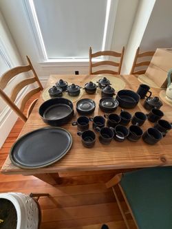 Vintage Denby Langley Kismet Stoneware Dish Set – Blue/Brown – Large Collection